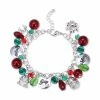 Best Pirce 🧨 Charter Club Silver-Tone Garland Charm Bracelet, Created For Macy's Multi 🔔