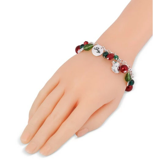 Best Pirce ๐งจ Charter Club Silver-Tone Garland Charm Bracelet, Created For Macy's Multi ๐ - Image 2