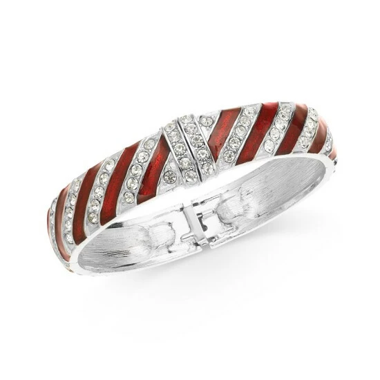 Best deal 😀 Charter Club Pavé 🍬 Candy Bangle Bracelet, Created For Macy's Red ✨