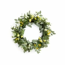 Best Sale 🤩 Charter Club Artificial Wildflower Wreath, Created For Macy's Multi 😀