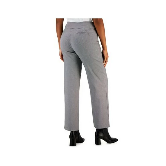 Brand new ❤️ Charter Club Petite Houndstooth-Print Pull-On Wide-Leg Pants, Created For Macy's Deep Black Combo ✔️ - Image 2