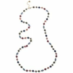 Promo 🔔 Charter Club Gold-Tone Multicolor Bead & Imitation Pearl Long Strand Necklace, 42 + 2 Extender, Created For Macy's ❤️