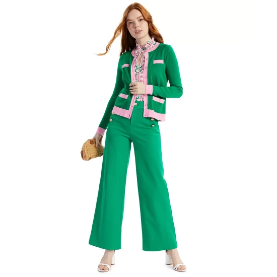 Buy ✨ Charter Club Colorblocked Cardigan, Created For Macy's Honey Glaze 🌟 - Image 5