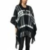 Best reviews of ✨ Charter Club 👩 Women's Plaid Toggle Poncho Topper, Created For Macy's Wine 🔥