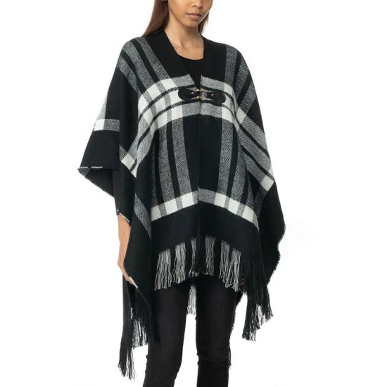 Best reviews of ✨ Charter Club 👩 Women's Plaid Toggle Poncho Topper, Created For Macy's Wine 🔥