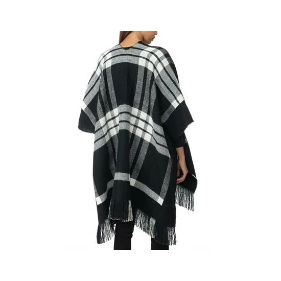 Best reviews of ✨ Charter Club 👩 Women's Plaid Toggle Poncho Topper, Created For Macy's Wine 🔥 - Image 2
