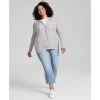 Budget 😍 Charter Club Plus Size Cashmere Zip-Up Hoodie, Created For Macy's Deep Alpine 🎉