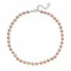 Wholesale 😍 Charter Club Silver-Tone Pink Imitation Pearl (8mm) Collar Necklace, Created For Macy's 👏