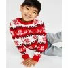 Wholesale ❤️ Charter Club Little Boys Nordic Fair Isle Family Holiday Sweater, Created For Macy's Ravishing Red Combo 😀