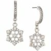 Best reviews of 🌟 Charter Club Silver-Tone Pavé Snowflake Charm J-Hoop Earrings, Created For Macy's 🌟