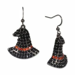 Cheap 😉 Charter Club Hematite-Tone Crystal Witch Hat Drop Earrings, Created For Macy's Silver 👍