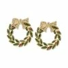 Best Pirce 🔔 Charter Club Gold-Tone Crystal & Stone Wreath Stud Earrings, Created For Macy's 🥰