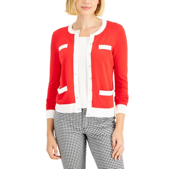 Deals ⌛ Charter Club 👩 Women's 100% Cashmere Heart Sweater, Created For Macy's Cc Bianco Crema 👍 - Image 2