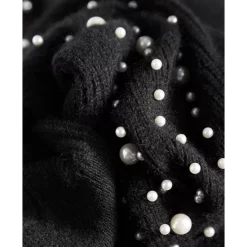 Best Pirce 👍 Charter Club 👩 Women's 100% Cashmere Embellished Sweater, Created For Macy's Cc Classic Blac 👏