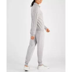 Hot Sale 🌟 Charter Club 👩 Women's Open-Front Dot Cardigan, Created For Macy's Grey Slate Heather ❤️