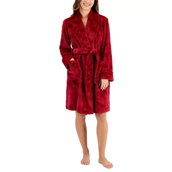 Top 10 👏 Charter Club 👩 Women's Short Plush Floral Wrap Robe, Created For Macy's Rich Concord Floral 😉 - Image 3