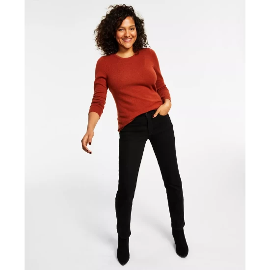 Wholesale 💯 Charter Club 👩 Women's Lexington Tummy Control Straight-Leg 👖 Jeans, Created For Macy's Bright White 🎁 - Image 5