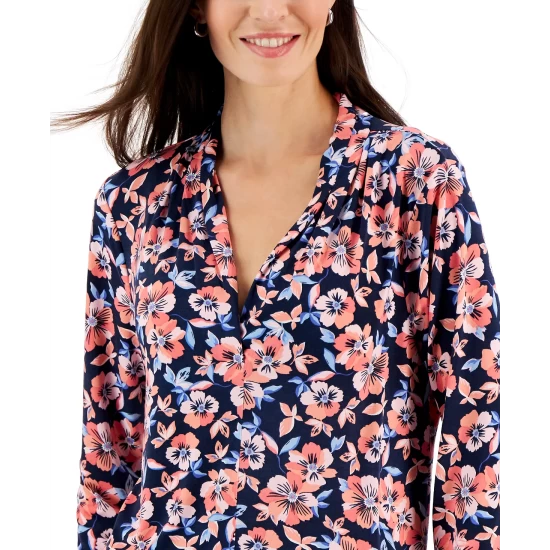 Outlet 👏 Charter Club 👩 Women's Rivera Wide-Leg Denim Pants, Created For Macy's Rivera Wash 🎉 - Image 3