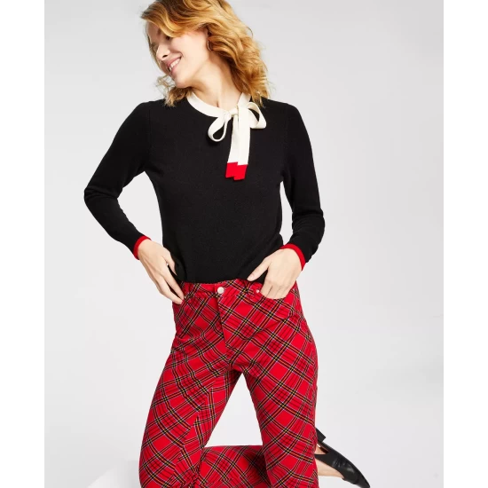 Outlet 👏 Charter Club 👩 Women's Rivera Wide-Leg Denim Pants, Created For Macy's Rivera Wash 🎉 - Image 4