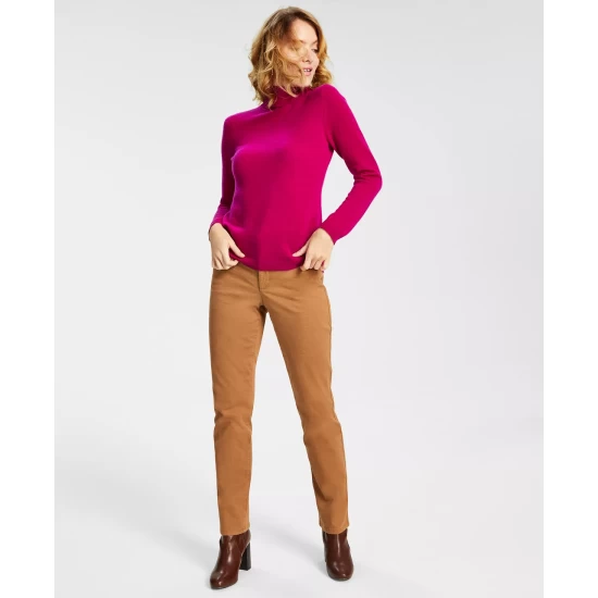 Wholesale 💯 Charter Club 👩 Women's Lexington Tummy Control Straight-Leg 👖 Jeans, Created For Macy's Bright White 🎁 - Image 6