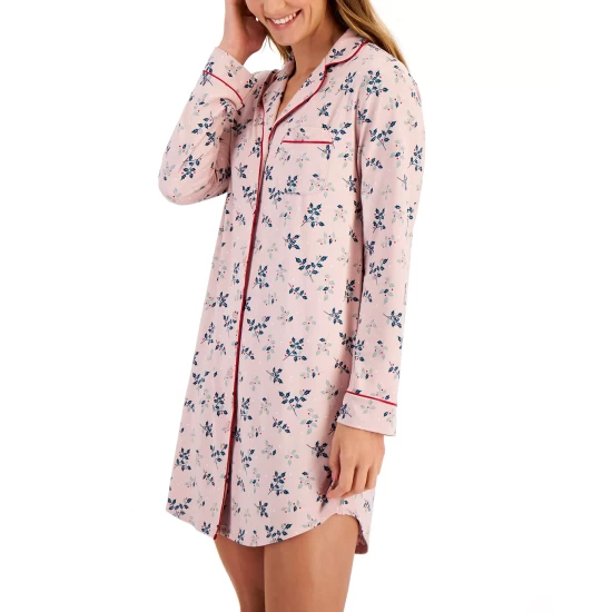 Cheapest 🌟 Charter Club Sueded Super Soft Knit Sleepshirt Nightgown, Created For Macy's 🍬 Candy Red 🤩 - Image 7