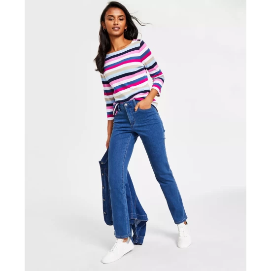 Wholesale 💯 Charter Club 👩 Women's Lexington Tummy Control Straight-Leg 👖 Jeans, Created For Macy's Bright White 🎁 - Image 7