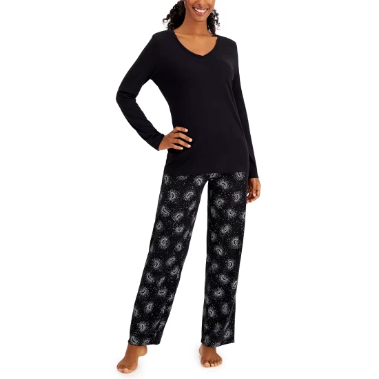 Budget 🌟 Charter Club Cotton Pajama Set, Created For Macy's Grey Reindeer 🤩 - Image 6