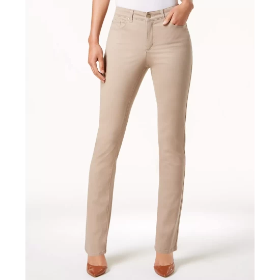 Wholesale 💯 Charter Club 👩 Women's Lexington Tummy Control Straight-Leg 👖 Jeans, Created For Macy's Bright White 🎁 - Image 10