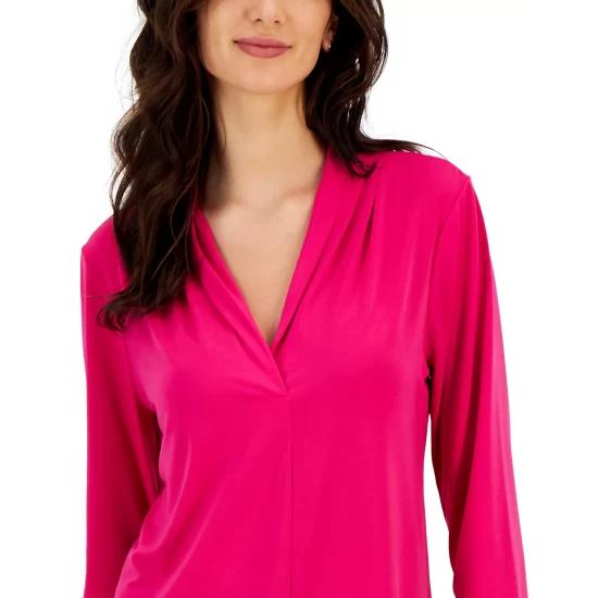 Best deal 😉 Charter Club 👩 Women's 3/4-Sleeve Top, Created For Macy's Deep Black 🌟 - Image 6