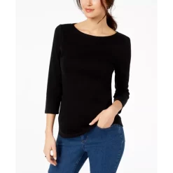 Top 10 🎁 Charter Club 👩 Women's Pleated Bell-Sleeve Top, Created For Macy's Blue Nouveau Combo 😍