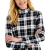 Top 10 ✔️ Charter Club 👩 Women's 3/4-Sleeve Pintuck Blouse, Created For Macy's Deep Black 👏