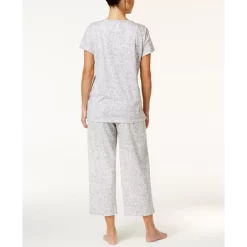 Discount ✨ Charter Club 👩 Women's Printed Plaid Matching Crewneck Top, Created For Macy's Cardinal Holiday Plaid 👍