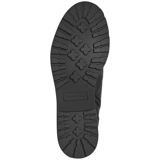 Budget ๐ Charter Club Shiloh Combat Booties, Created For Macy's Black ๐งจ - Image 6
