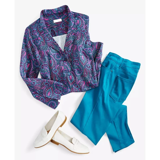 Wholesale 💯 Charter Club 👩 Women's Lexington Tummy Control Straight-Leg 👖 Jeans, Created For Macy's Bright White 🎁 - Image 24