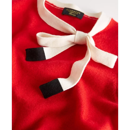 Buy 🎁 Charter Club 👩 Women's Bow Detail Cashmere Sweater, Created For Macy's Classic Black 🔥 - Image 7