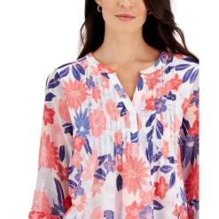 Budget 🔔 Charter Club Girl's Mommy & Me Matching Notch Collar And Pant Floral Set, Created For Macy's Sweet Rose Yellow 🥰