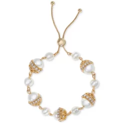 Best deal ✔️ Charter Club Gold-Tone Pavé Champagne Drop Earrings, Created For Macy's ⭐