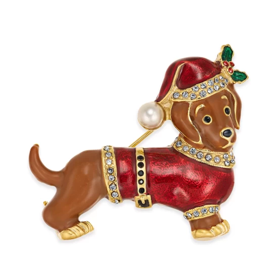 Best reviews of 👍 Charter Club Gold-Tone Pavé & Imitation Pearl 🦮 Dog Pin, Created For Macy's 💯 - Image 2