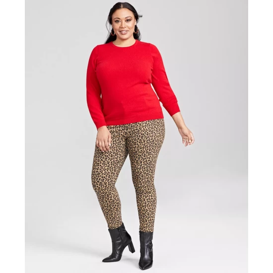 Discount ๐งจ Charter Club Plus Size Cashmere Wool Blend Crewneck Sweater, Created For Macy's Admiral Navy ๐ - Image 7