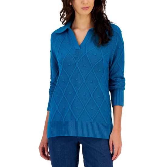 Best Pirce ⭐ Charter Club 100% Cashmere Oversized Scarf, Created For Macy's Classic Black 💯 - Image 2