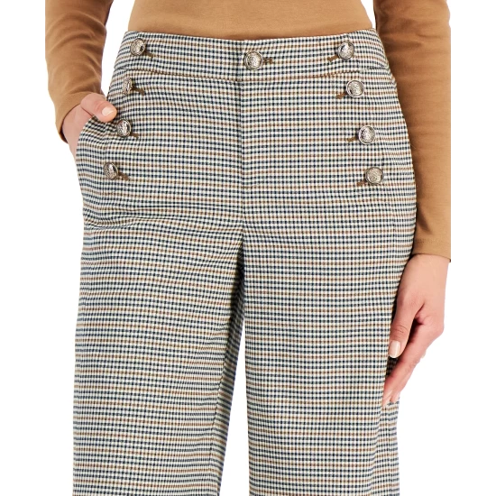 Discount 🎉 Charter Club Colorblock Tie Neck Blouse, Created For Macy's Electric Teal Combo 🌟 - Image 2